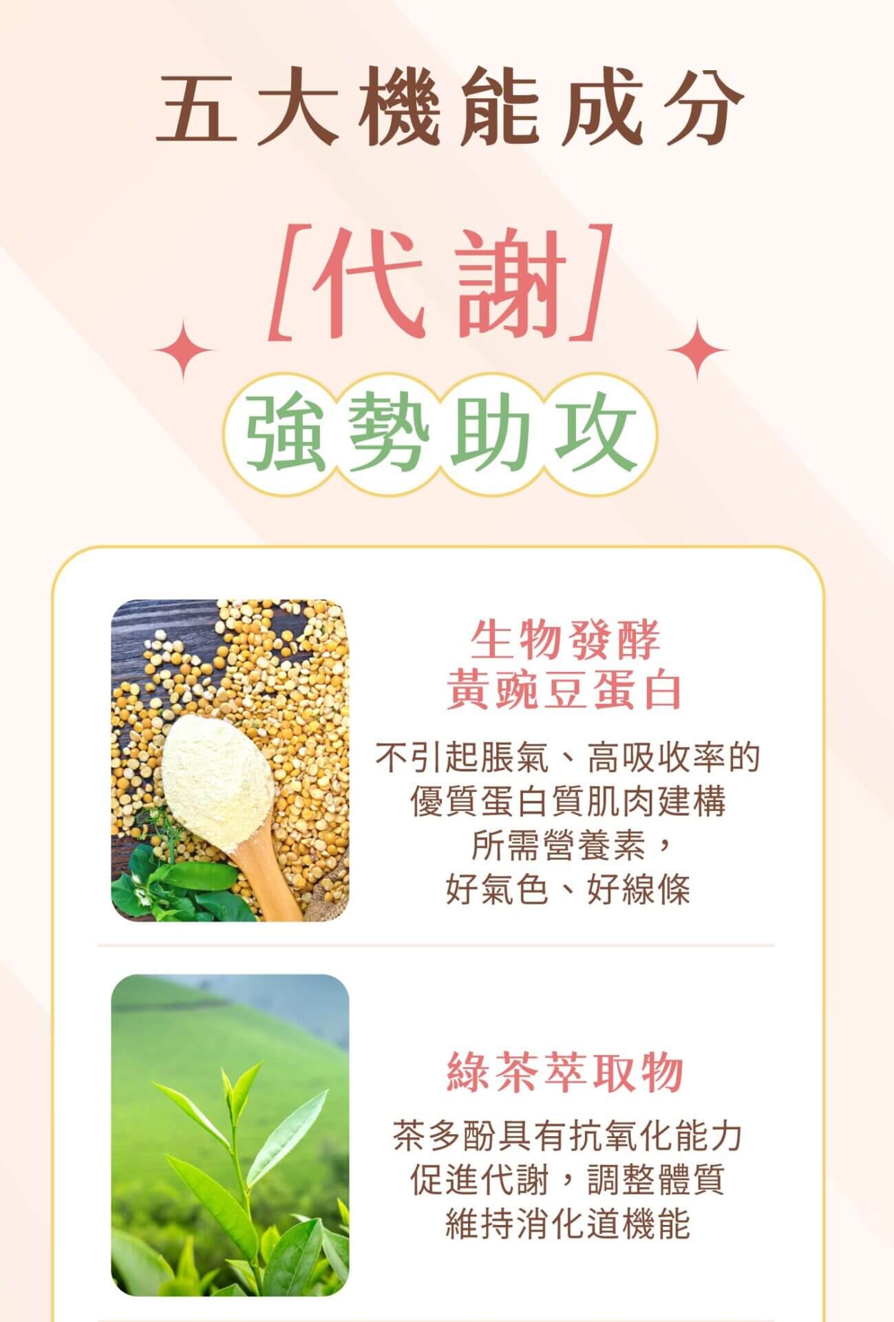 補充品的關鍵功能成分